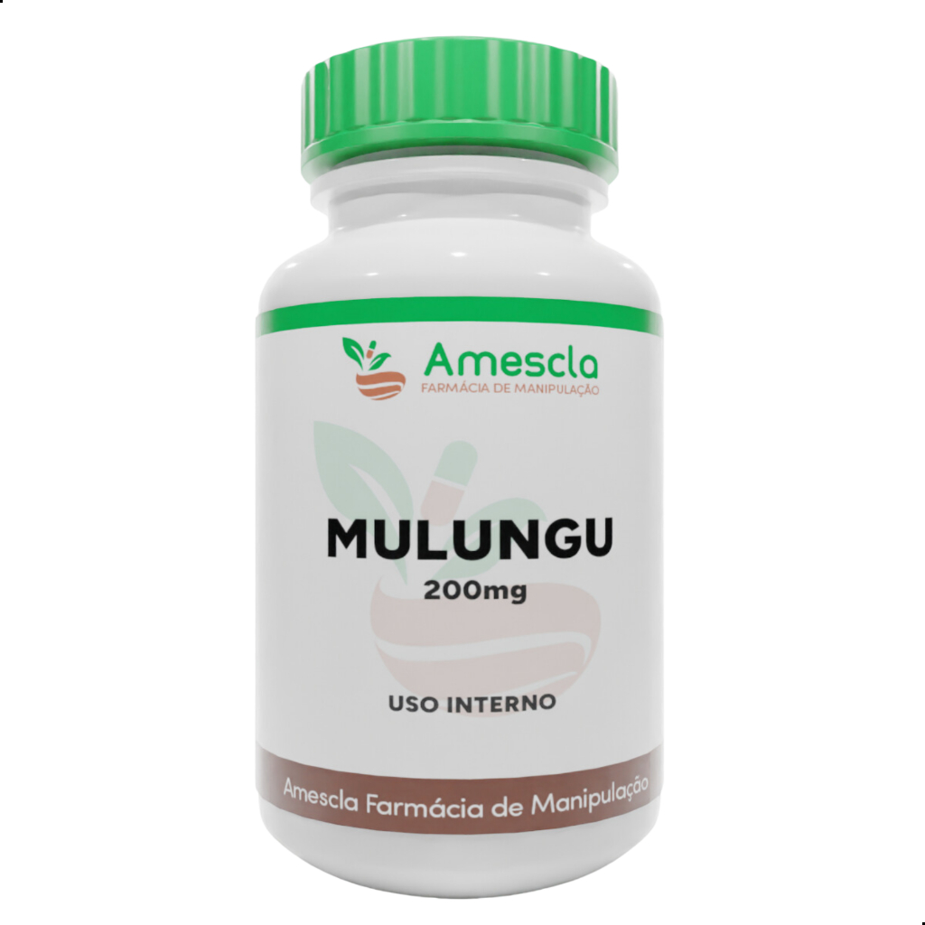 Mulungu 200mg Com 60 ou 120 Cápsulas