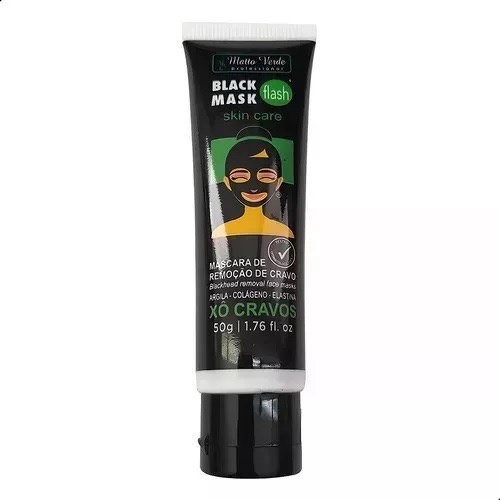 Máscara facial Xô Cravo - Máscara Preta Removedora de Cravo - Matto Verde