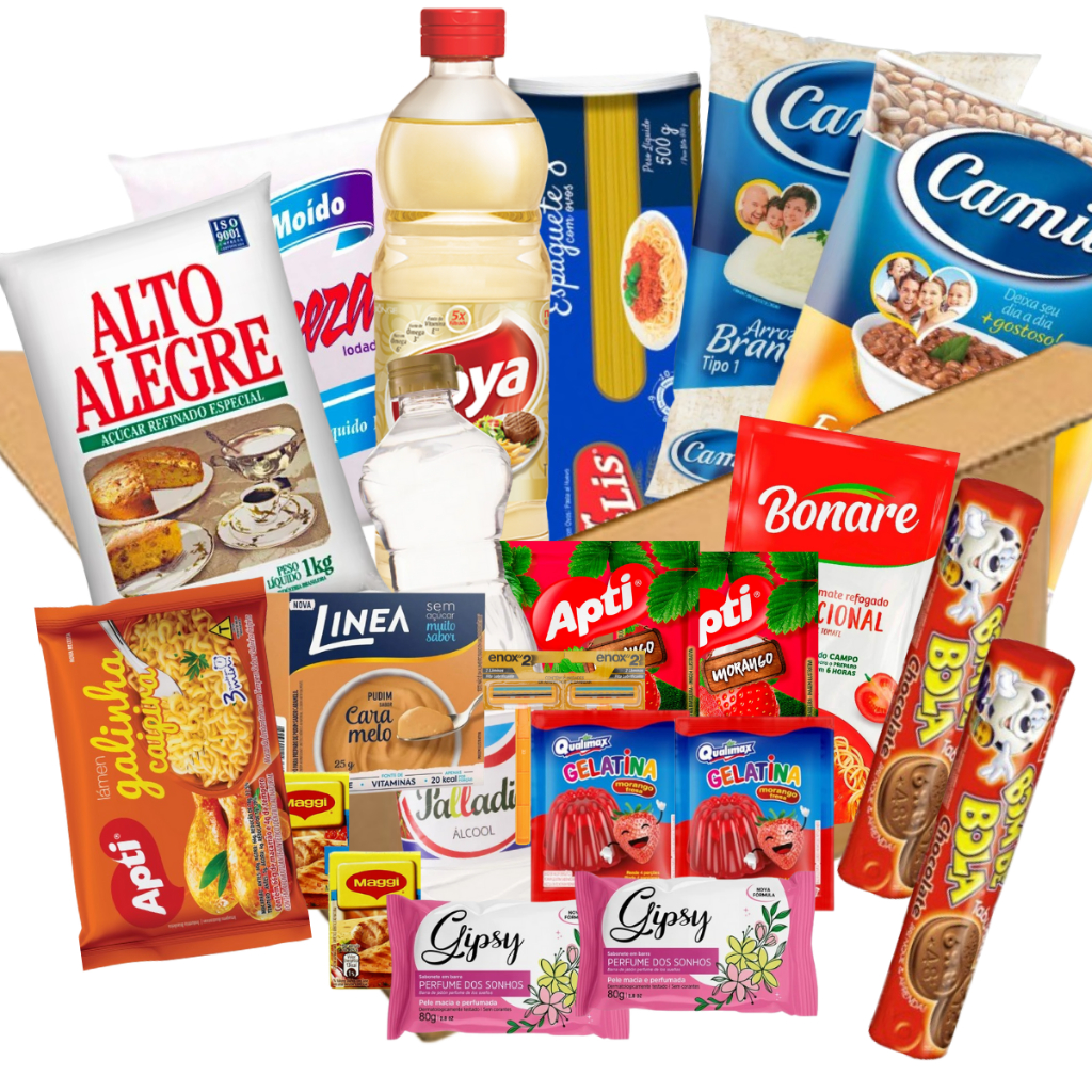 Cesta Básica Completa Alimentos E Higiene 22 Itens Doação em Oferta na Shopee