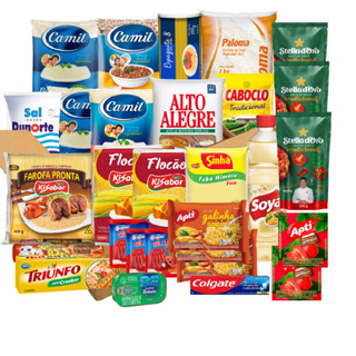 Super Cesta Básica Premium Produtos De Marca 30 Itens Doação em Oferta na Shopee