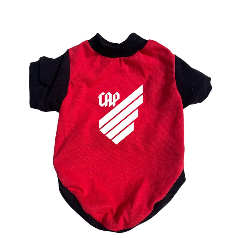 Roupa Pet Club Athletico Paranaense Futebol Cachorro Gato Atlético Pequeno Grande