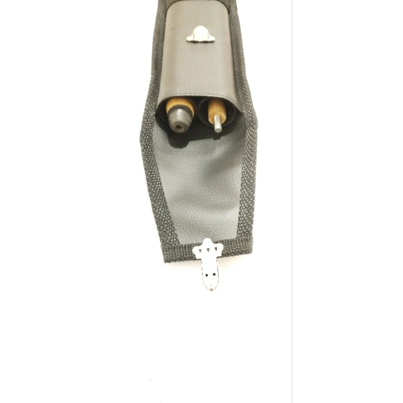 Case tubular couro sintético para taco bipartido1/2 com repartição bilhar sinuca
