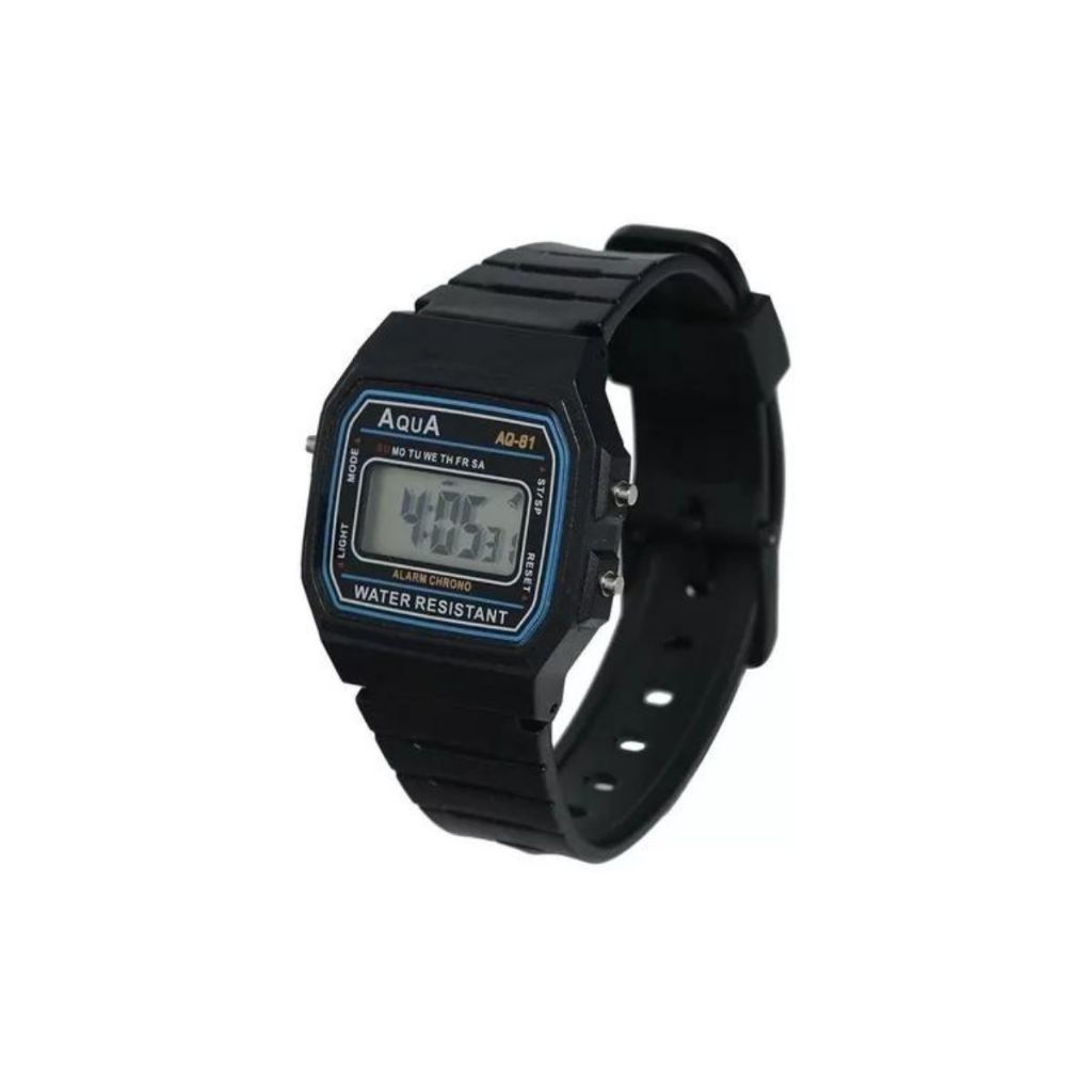 Relógio Retro Digital De Pulso Marca Aqua Aq 81 Barato em Oferta na Shopee