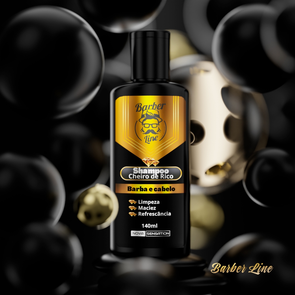 Shampoo Para Barba e Cabelo Limpeza Profunda Super Cheiroso em Oferta na Shopee