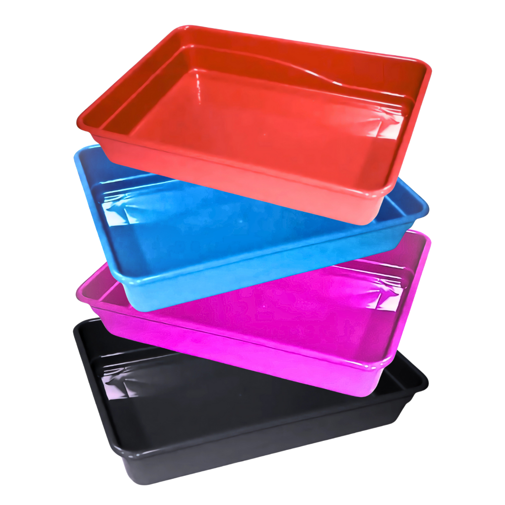 Kit 4 Caixas de Areia para Gato Bandeja Sanitária Pet Gatinho