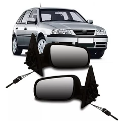 Retrovisor Gol G3 1999 A 2005 4 Portas Espelho Controle Le