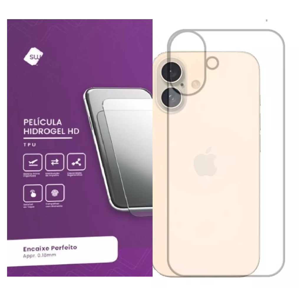 Película Hydrogel Traseira Verso Para iPhone 16 - Series em Oferta na Shopee