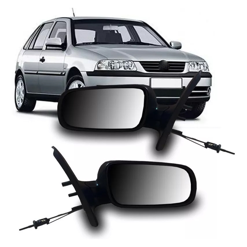 Par Retrovisor Gol G3 E G4 2 Portas Com Controle Interno