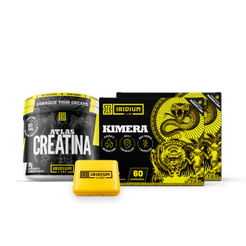 Kit 2x Kimera Thermo + Creatina Atlas 90g + Porta caps - Iridium Labs