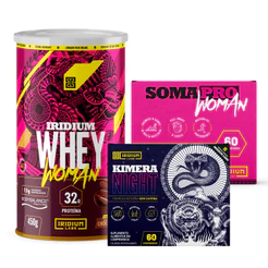 Whey Protein Woman 450g + Kimera Night + Soma Pro Woman - Iridium Labs