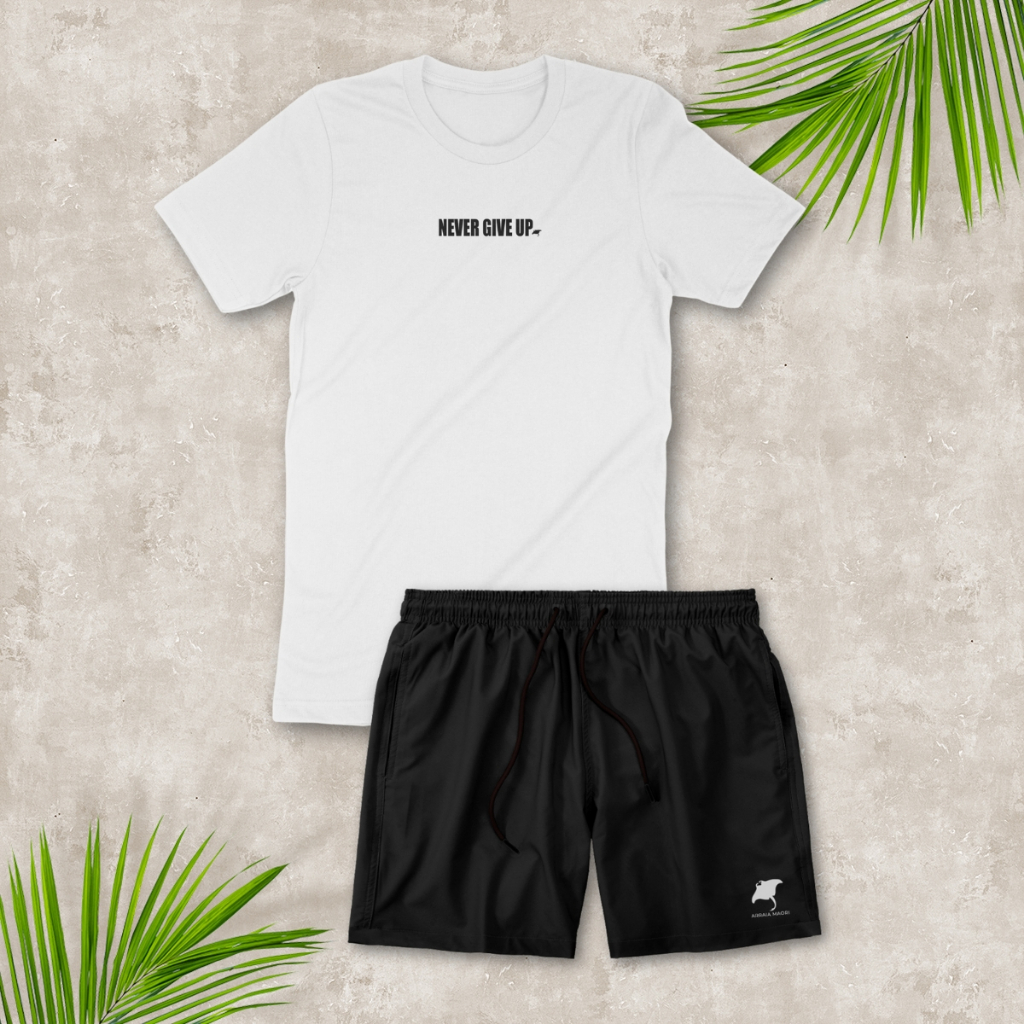 Conjunto Masculino Camiseta 100% Algodão Estampada Bermuda Short Mauricinho Passeio Academia Casual