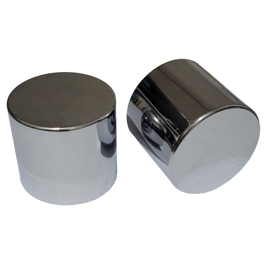 Kit 12 Capa Da Porca Grega Mini Boliviana Cromada Caminhao Roda 27mm 30 mm 32mm/33mm