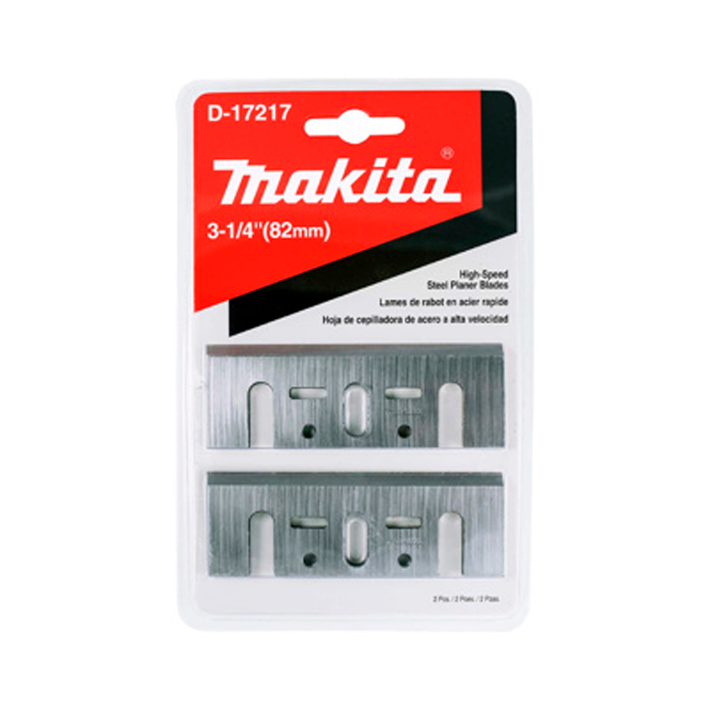 Jogo Faca da Plaina Lâminas Elétrica Makita 82mm Aço Rápido C/ 2 Peça P/ Marcenaria D16346 Original