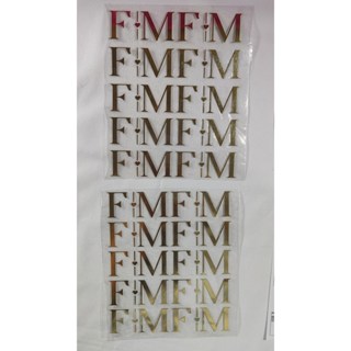 Adesivo termocolante -  Inicial Casal com barra e coração - 2,5 cm de altura - kit com 20 / 25 / 30 / 36  unds em Oferta na Shopee