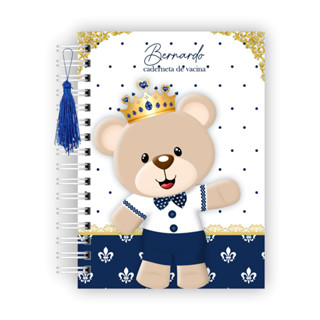 Caderneta de Vacina Personalizada Ursinho Principe Menino em Oferta na Shopee