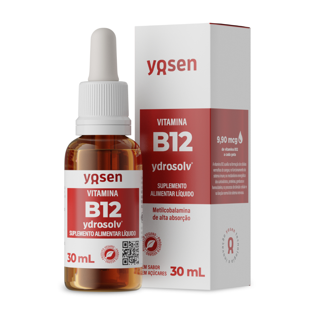 Yosen Vitamina B12 Ydrosolv® Frasco 30ml (Metilcobalamina)