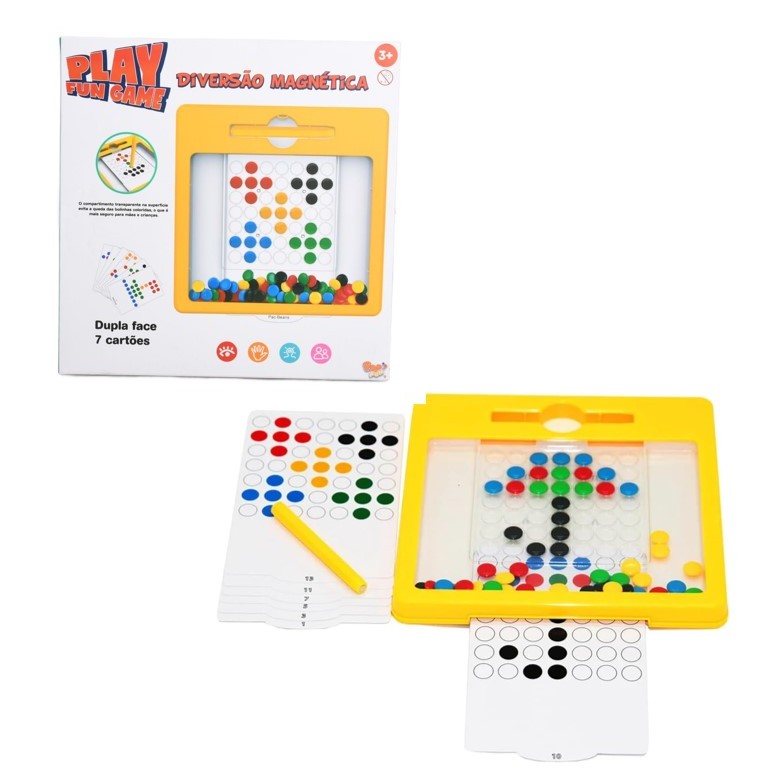 Lousa Mágica Infantil Diversão Magnética - Play Fun - Mom & Baby
