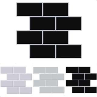 Pastilha Adesiva 3D Alto Relevo Decorativa Lorben Lavável Resinada Azulejo Metrô Subway em Oferta na Shopee