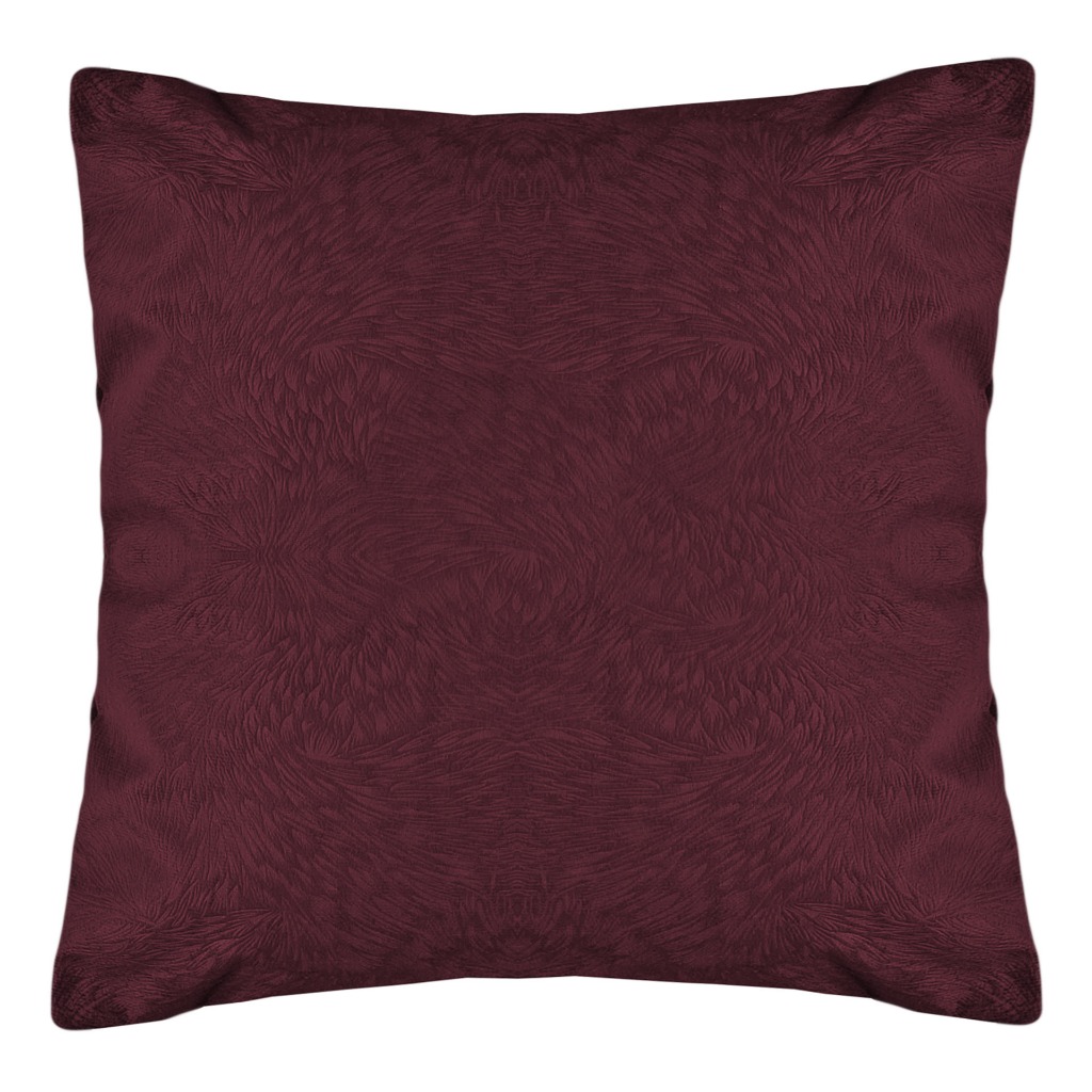Almofada Suede Animale Textura Bordô Vinho 50x50 Com Refil