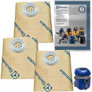 03 Sacos Descartável Para Aspirador de Pó Electrolux Flex 1400w em Oferta na Shopee