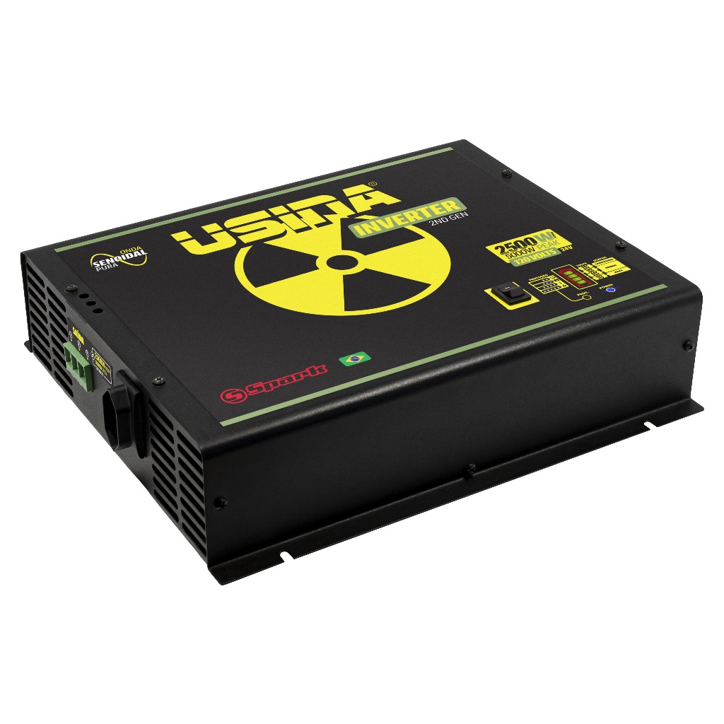 Detalhes do Inversor Usina Onda Senoidal Pura 2500w 24v 120v 5000w Pico