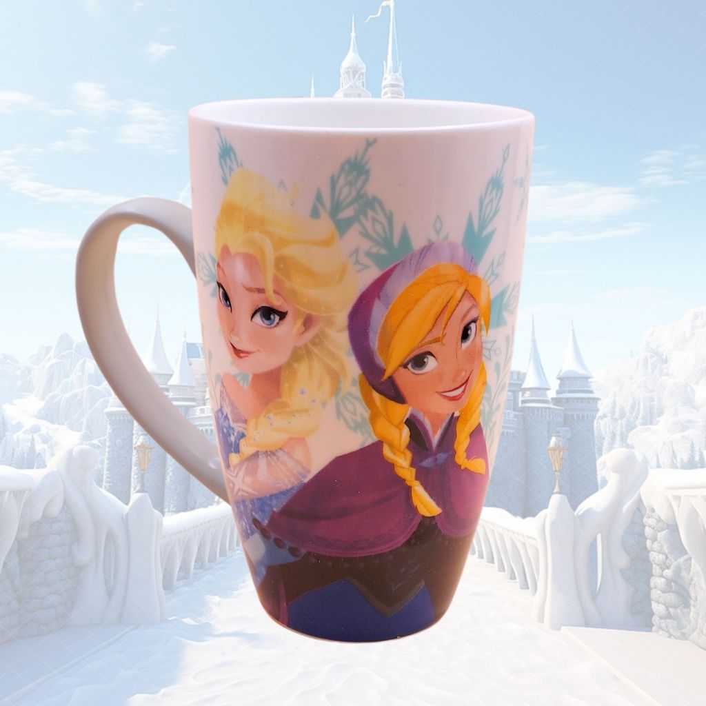 Caneca de Cerâmica Frozen 350 Ml Produto Licenciado Caneca Elza e Ana Frozen