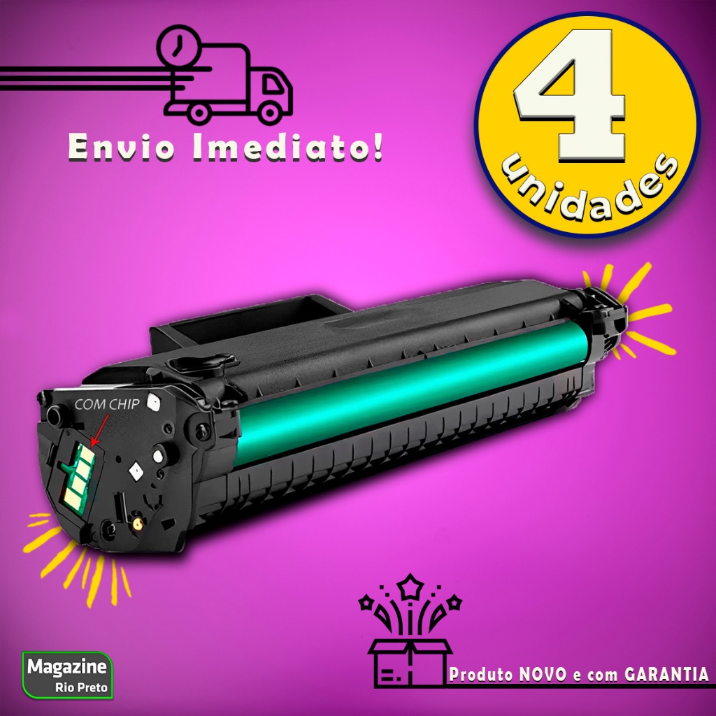 Kit 4x Toner W1105 Compatível 105A | M107A M107W M135A M135W Com Chip