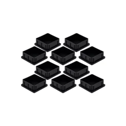 Kit Com 10 Ponteiras Interna Tampa Metalon 50x50 Quadrado Pead