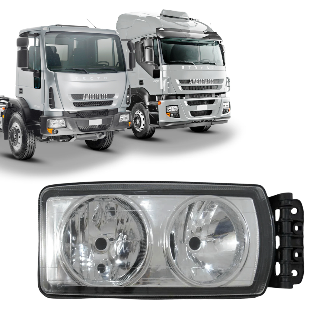 Farol Principal Caminhão Compatível Iveco Stralis Tector Cursor Trakker Lado Direito