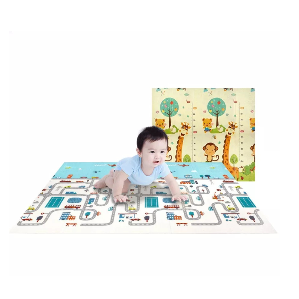 180cmX200cm Tapete Infantil Bebes De Atividades Dupla Face Tatame Emborrachado Com Bolsa Para Transporte