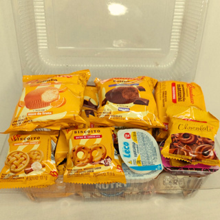 Kit Cesta Café da Manhã c/ 30 - 35 e 40 itens em Oferta na Shopee