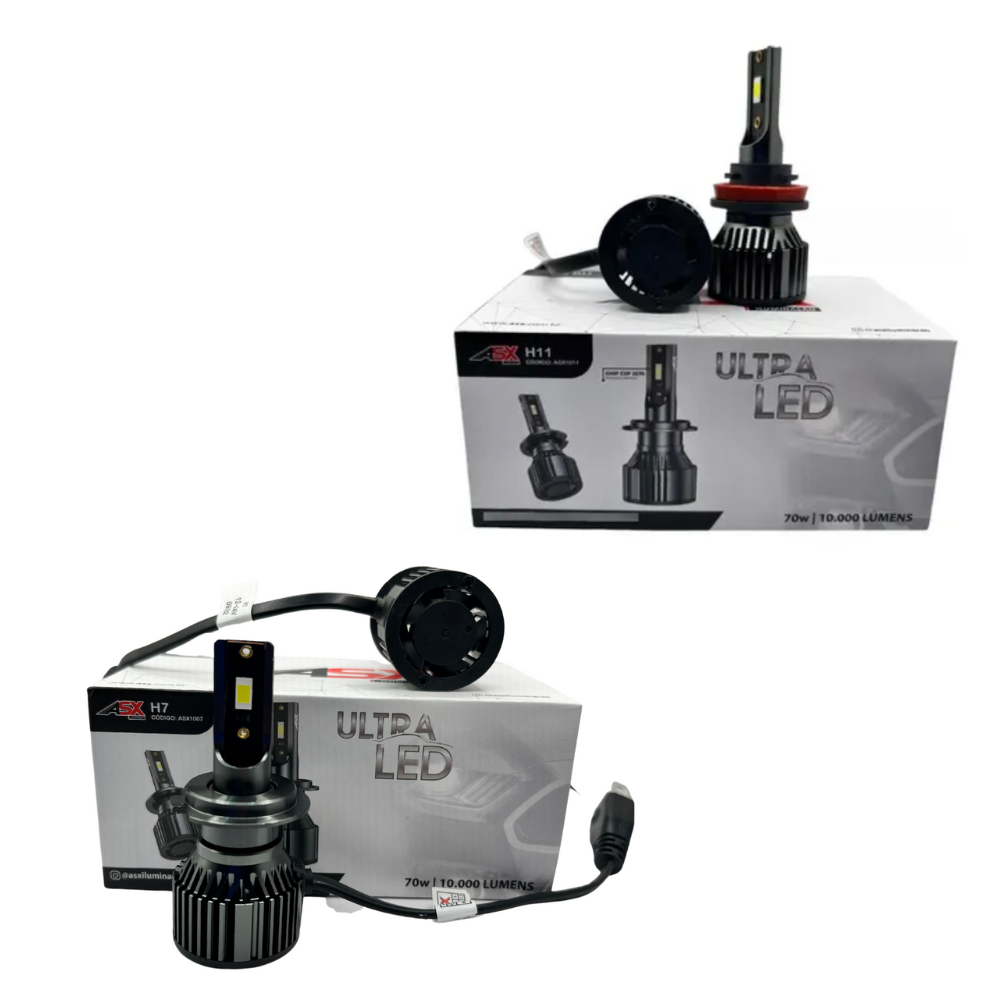 Kit Ultra Led Vw H7 H11 BAIXO E MILHA Asx 70w 10000 Lumens Lâmpada Led  Chip Csp em Oferta na Shopee