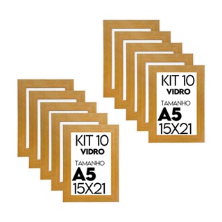 10 Porta Retrato Molduras Para Fotos 15x21cm A5 / Suporte/ Vidro em Oferta na Shopee
