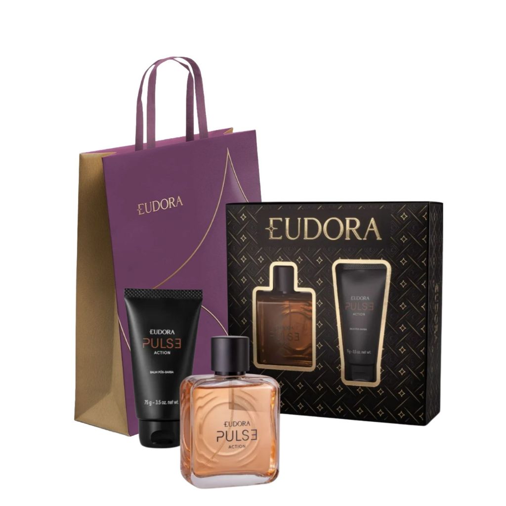 Presente Masculino : Kit Eudora Pulse Action em Oferta na Shopee