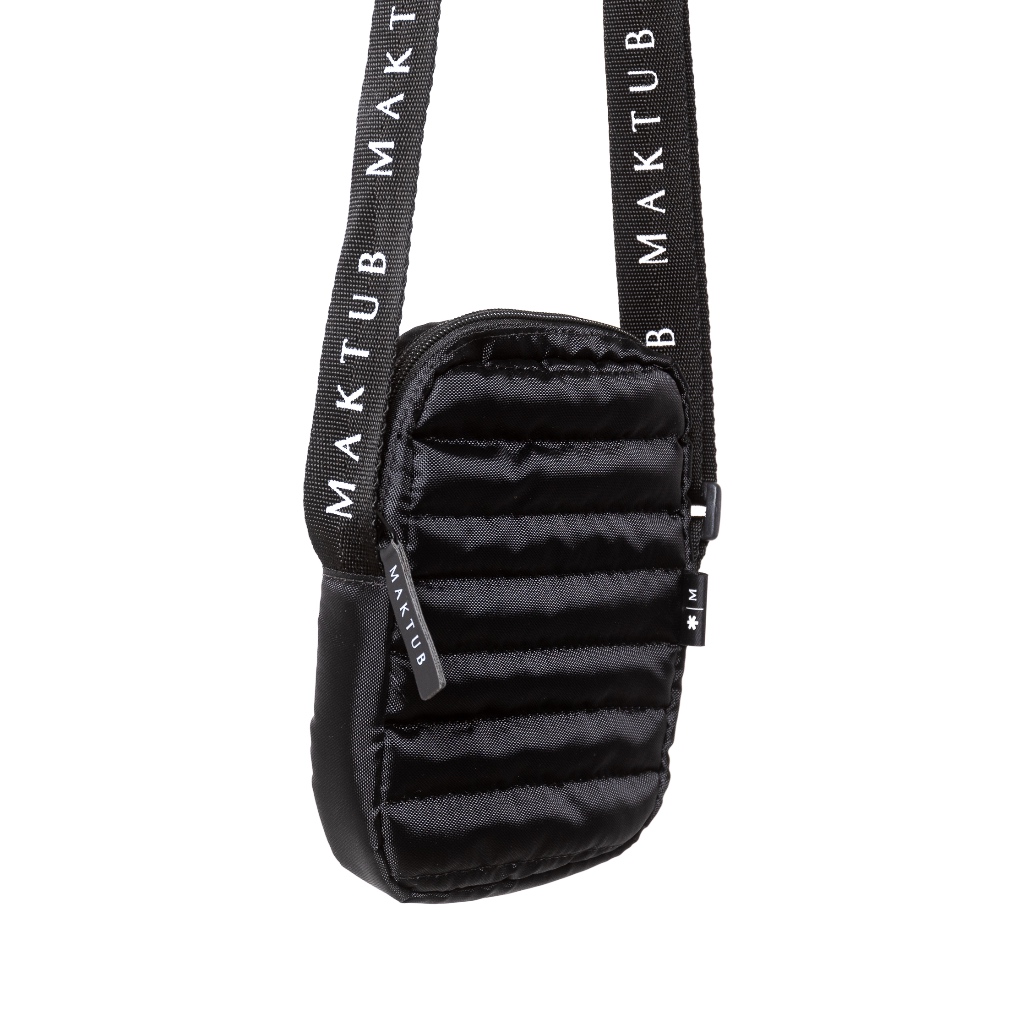 Bolsa Bag Transversal Shoulder  Unissex Maktub puffer pochete comporta carteira óculos celular
