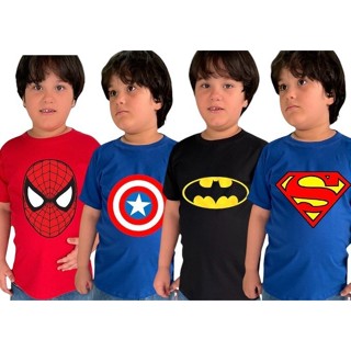 Camiseta Infantil Personagem Menino  Fantasia Homem Aranha Patrulha Canina em Oferta na Shopee