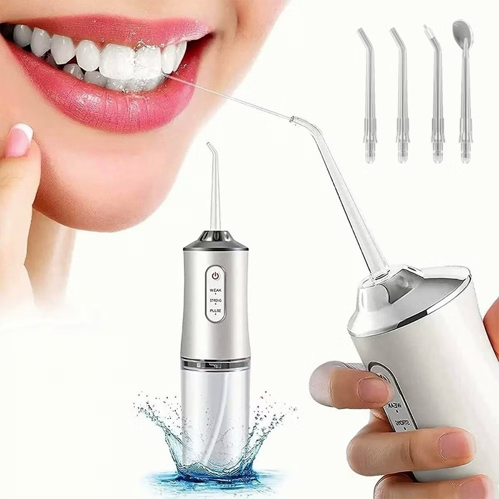 Irrigador Bucal Eletrico Oral Limpeza Profunda Higienizador Bocal A Jato Portatil Recarregável USB