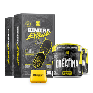 Kit 2x Kimera Extreme + 2x Creatina 90g + porta caps em Oferta na Shopee