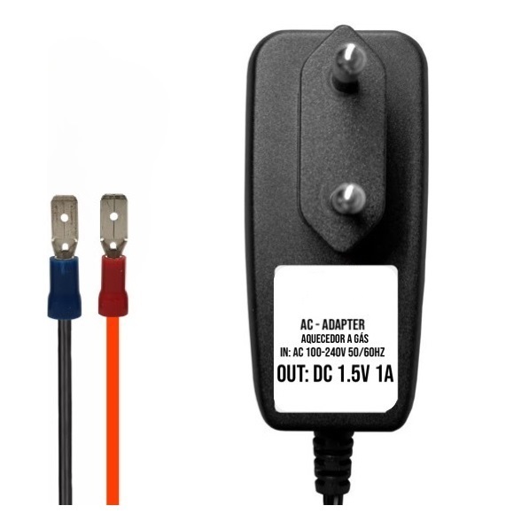 Fonte 1.5v 1a Para Aquecedores A Gás Eliminador De Pilhas 1.5VDC 1A
