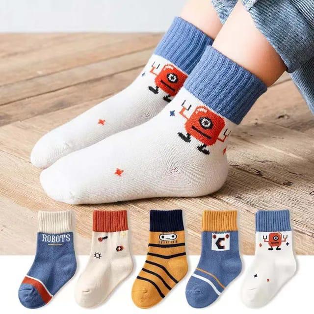 Kit com 6 pares de meias infantil masculino
