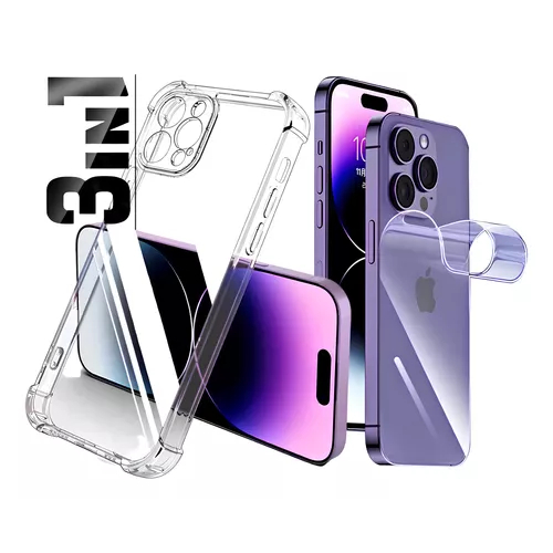 Capa Para iPhone 16/iPhone 16 Plus/iPhone16 Pro/iPhone 16 Pro Max + Película Frente E Verso Hydrogel