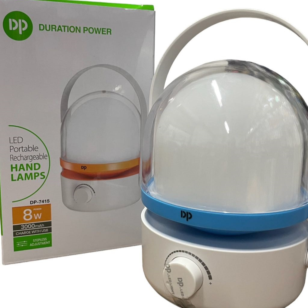 Luminária Lampião LED Recarregável 8W Longa Duração para Camping e Pesca