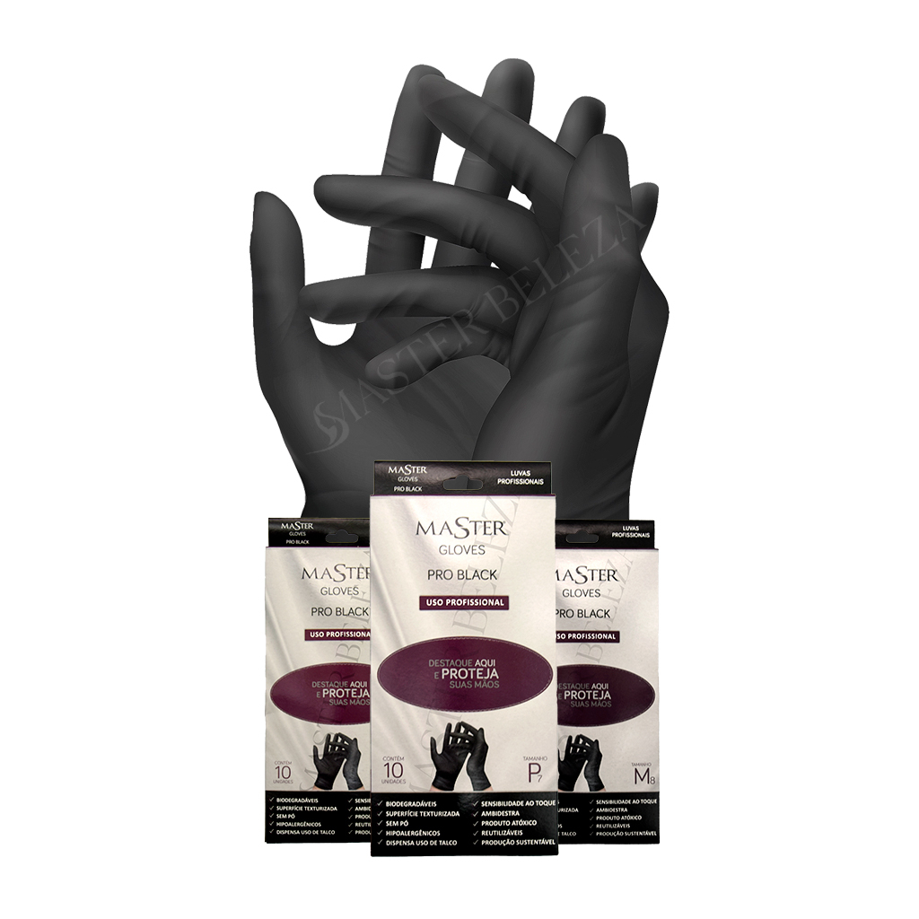 Luvas Latéx Master Gloves Pro Black