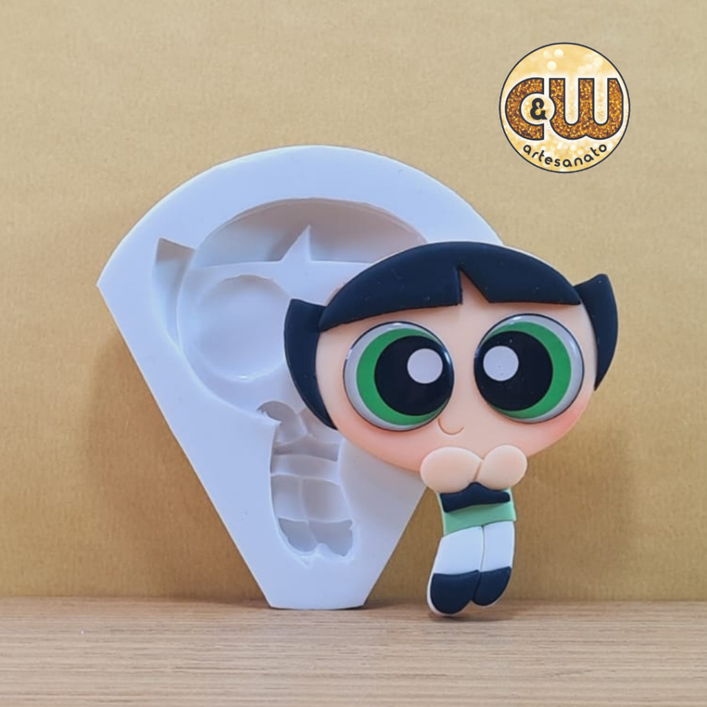 Molde de Silicone Docinho - Meninas Superpoderosas  - Decoração, Confeitaria e Artesanato em Oferta na Shopee