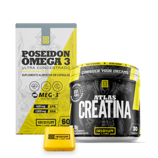 Kit Poseidon + Creatina 90g + porta caps em Oferta na Shopee