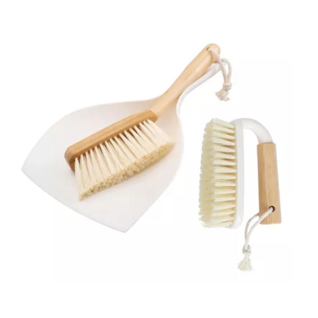 Kit Limpeza Pá De Lixo Vassourinha Escovão Esfregão Esponja em Oferta na Shopee