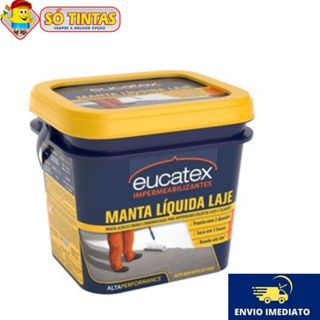 Manta Borracha Líquida Eucatex 4 kg Isolante Térmica P/ Laje Tinta Emborrachada Premium Branca em Oferta na Shopee