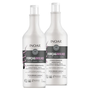 Linha Força&Brilho Inoar - Shampoo 1L e Cond. 800ML em Oferta na Shopee