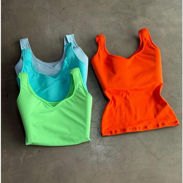 Blusa regata com bojo blusa bojo regata bojo modeladora em suplex com elastano regata alça em Oferta na Shopee