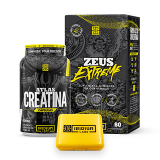 Kit Zeus Extreme  + Atlas Creatina 60 caps + Porta Cápsulas em Oferta na Shopee